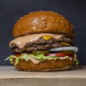 Hamburguesa gourmet cheddar